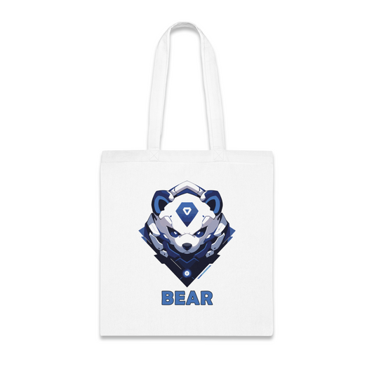 100% Cotton Canvas Tote Bag | Mascot-Bear-014