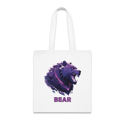 100% Cotton Canvas Tote Bag | Mascot-Bear-015