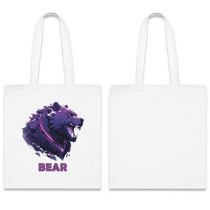 100% Cotton Canvas Tote Bag | Mascot-Bear-015