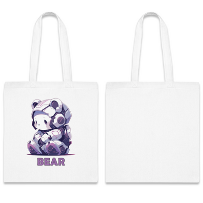 100% Cotton Canvas Tote Bag | Mascot-Bear-016