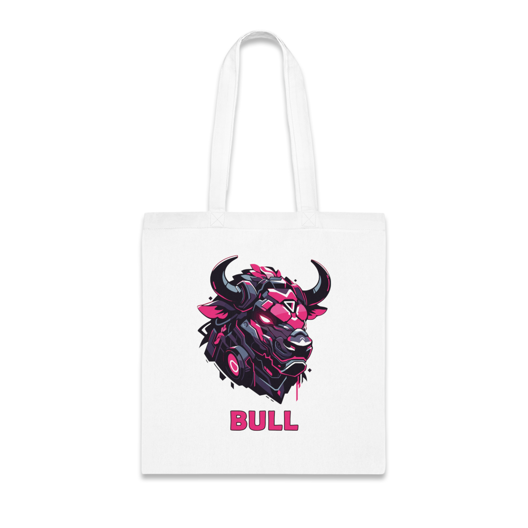 100%纯棉帆布手提袋 | Mascot-Bull-001