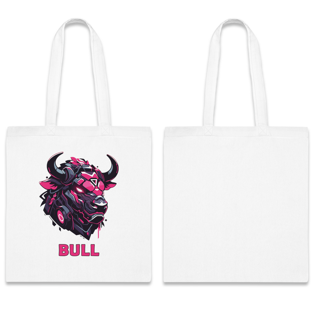 100%纯棉帆布手提袋 | Mascot-Bull-001