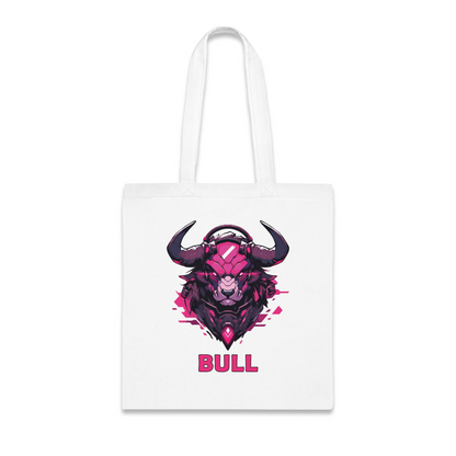 100% Cotton Canvas Tote Bag | Mascot-Bull-002