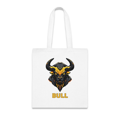 100% Cotton Canvas Tote Bag | Mascot-Bull-003