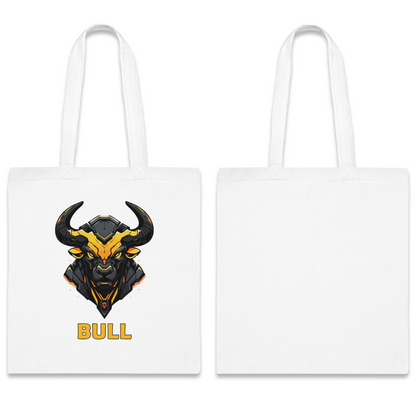 100% Cotton Canvas Tote Bag | Mascot-Bull-003