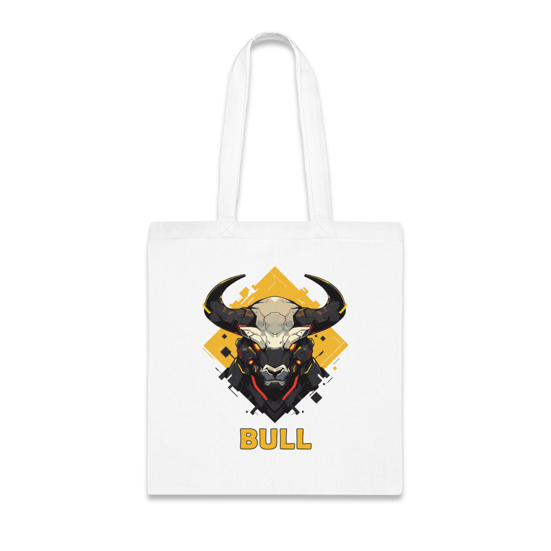 100%纯棉帆布手提袋 | Mascot-Bull-004