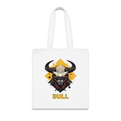 100% Cotton Canvas Tote Bag | Mascot-Bull-004