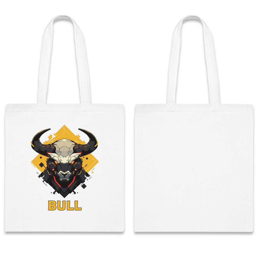 100%纯棉帆布手提袋 | Mascot-Bull-004