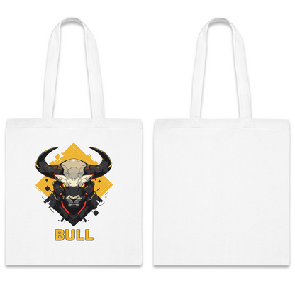 100% Cotton Canvas Tote Bag | Mascot-Bull-004