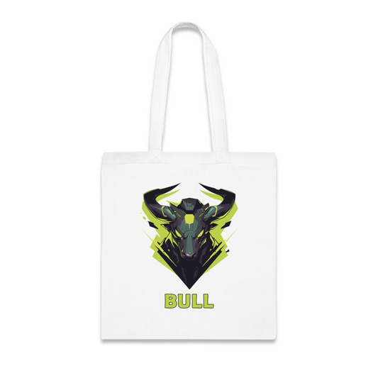 100% Cotton Canvas Tote Bag | Mascot-Bull-005