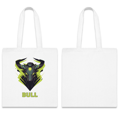 100% Cotton Canvas Tote Bag | Mascot-Bull-005