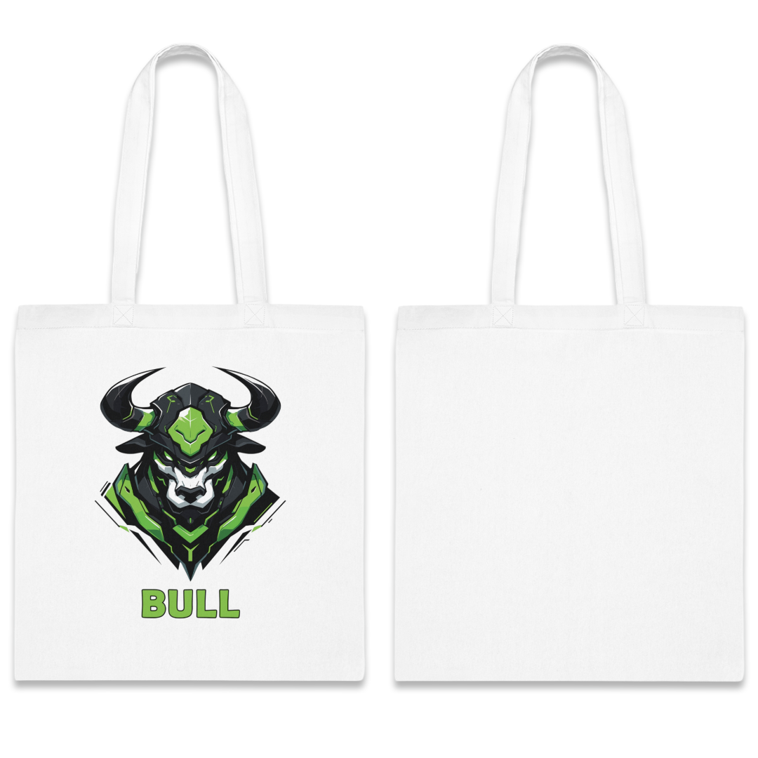 100% Cotton Canvas Tote Bag | Mascot-Bull-006