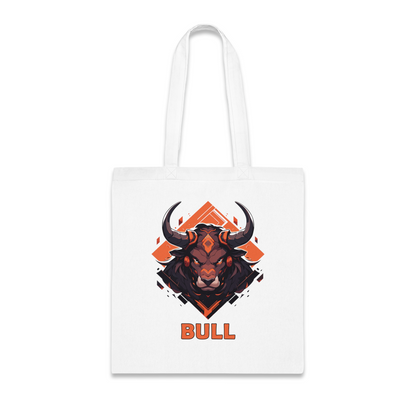 100% Cotton Canvas Tote Bag | Mascot-Bull-007