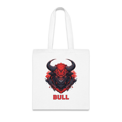 100% Cotton Canvas Tote Bag | Mascot-Bull-010