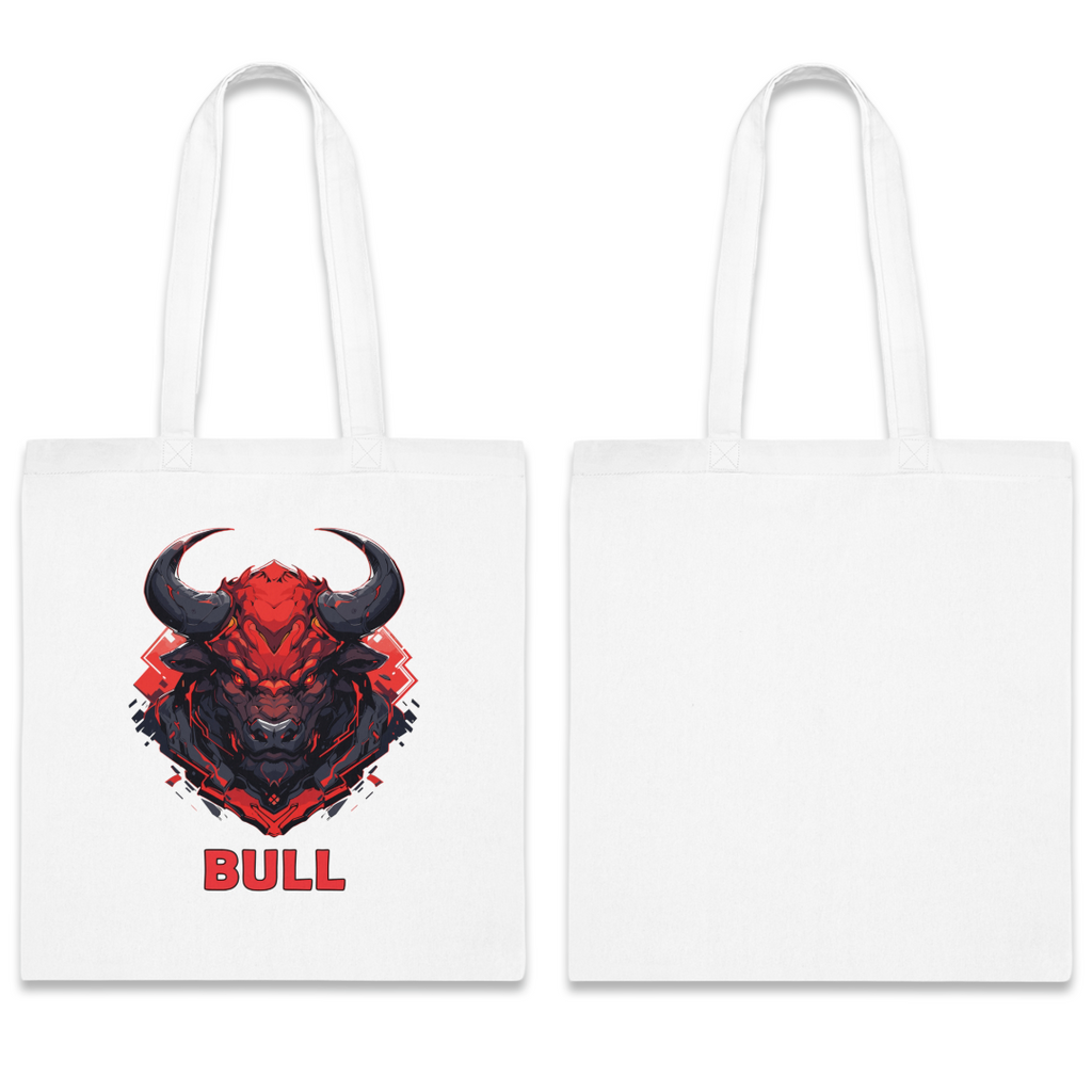 100%纯棉帆布手提袋 | Mascot-Bull-010