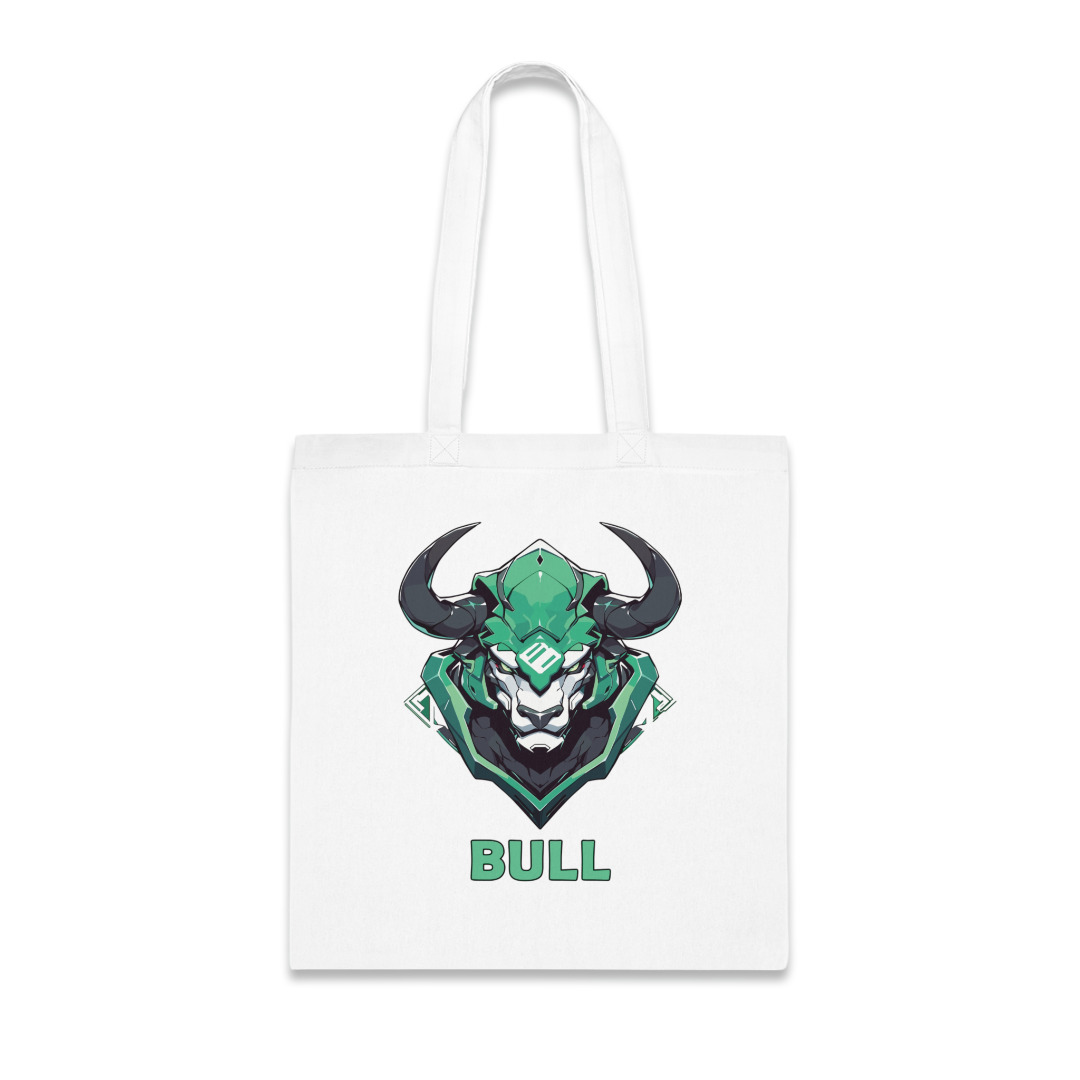 100% Cotton Canvas Tote Bag | Mascot-Bull-011