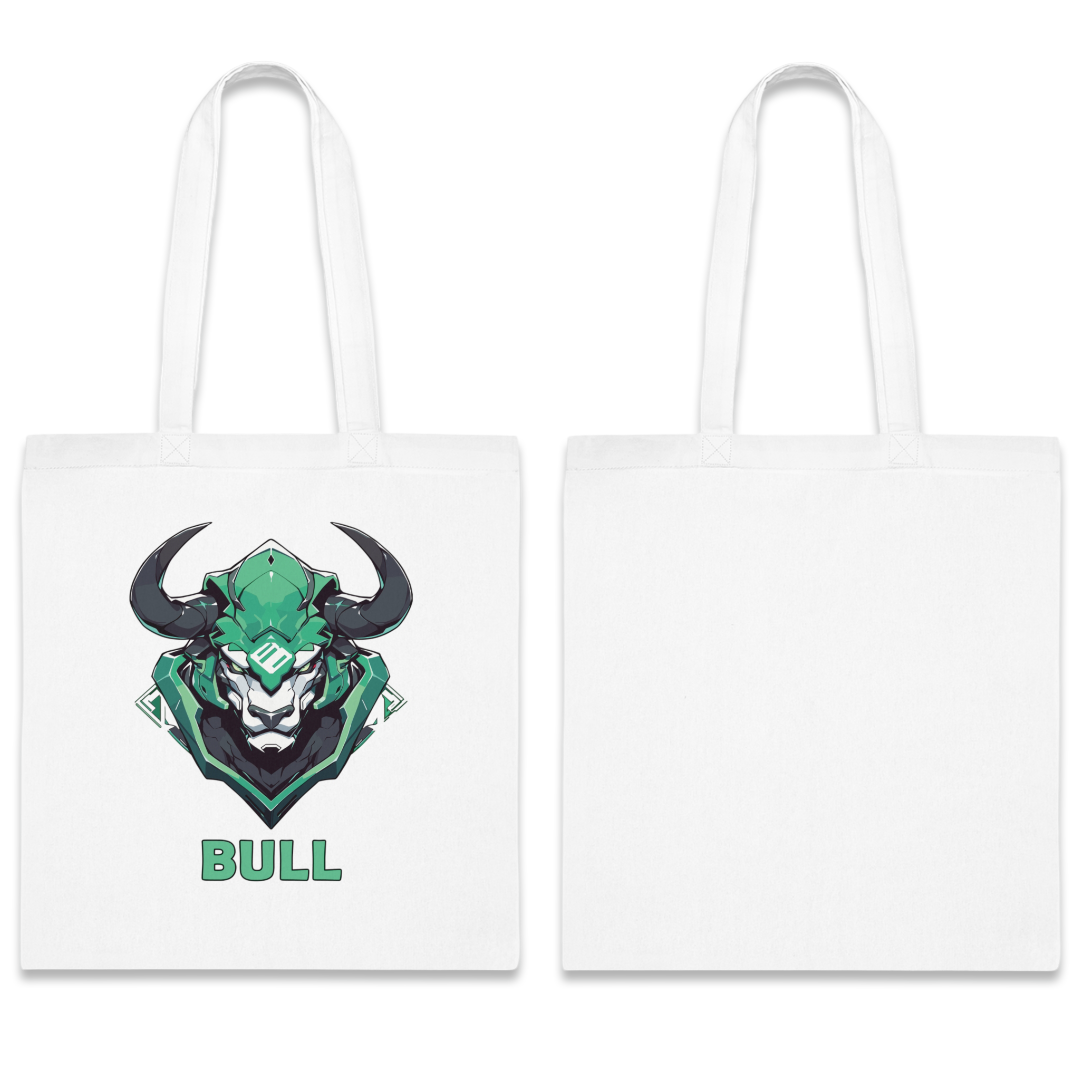 100% Cotton Canvas Tote Bag | Mascot-Bull-011