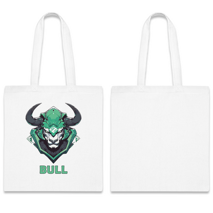 100% Cotton Canvas Tote Bag | Mascot-Bull-011