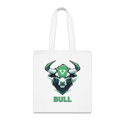 100% Cotton Canvas Tote Bag | Mascot-Bull-012