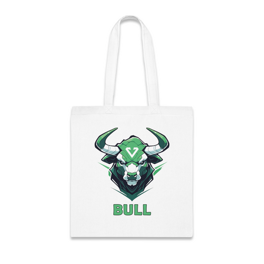 100% Cotton Canvas Tote Bag | Mascot-Bull-012