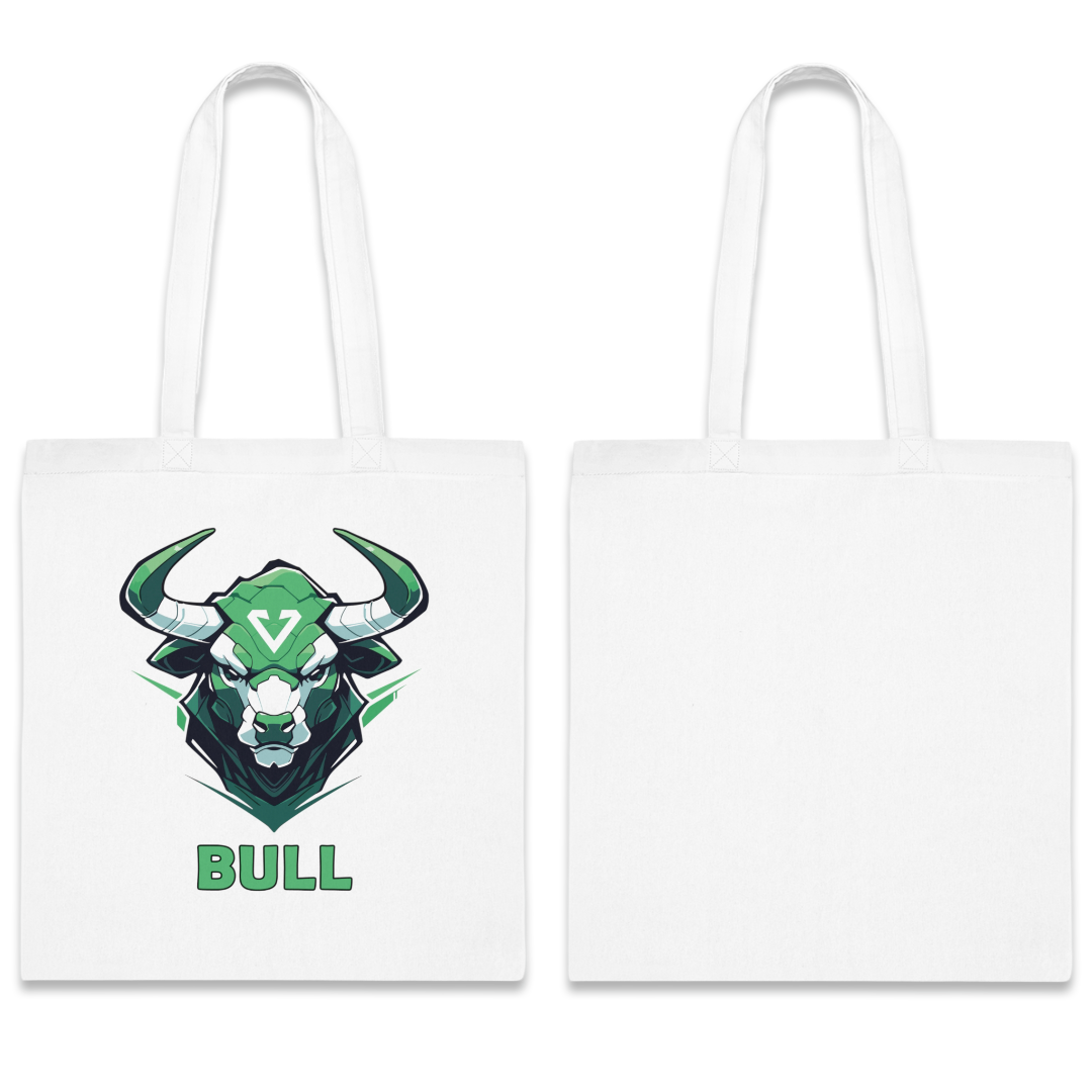 100% Cotton Canvas Tote Bag | Mascot-Bull-012