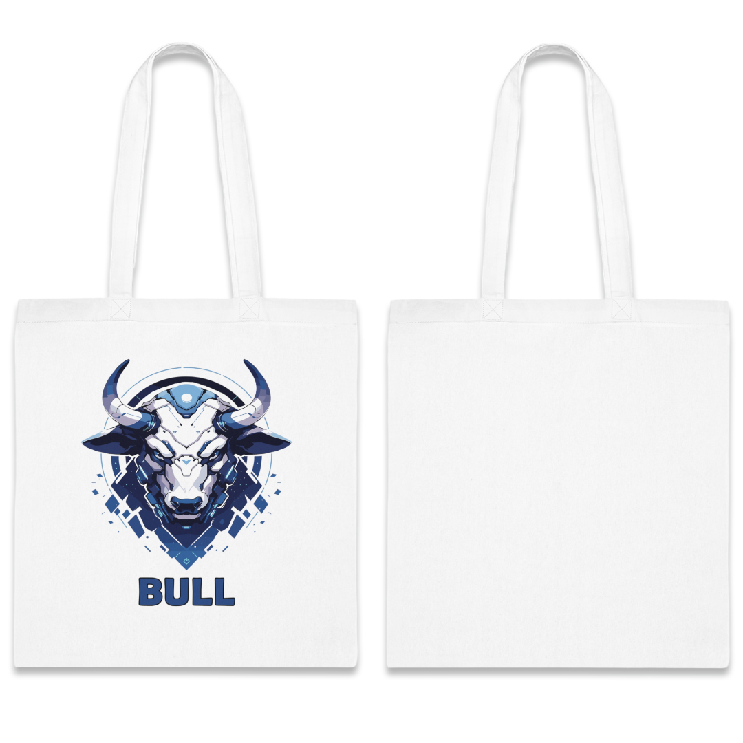 100% Cotton Canvas Tote Bag | Mascot-Bull-013