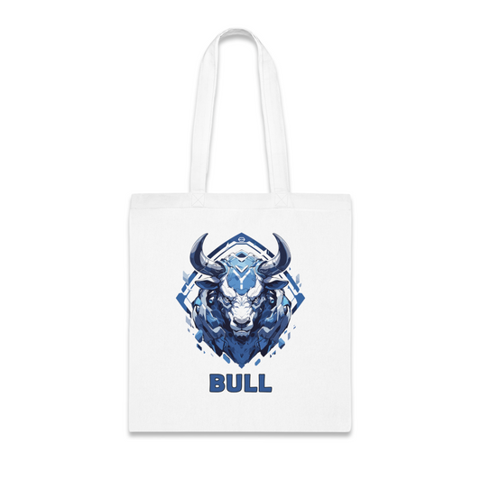 100% Cotton Canvas Tote Bag | Mascot-Bull-014