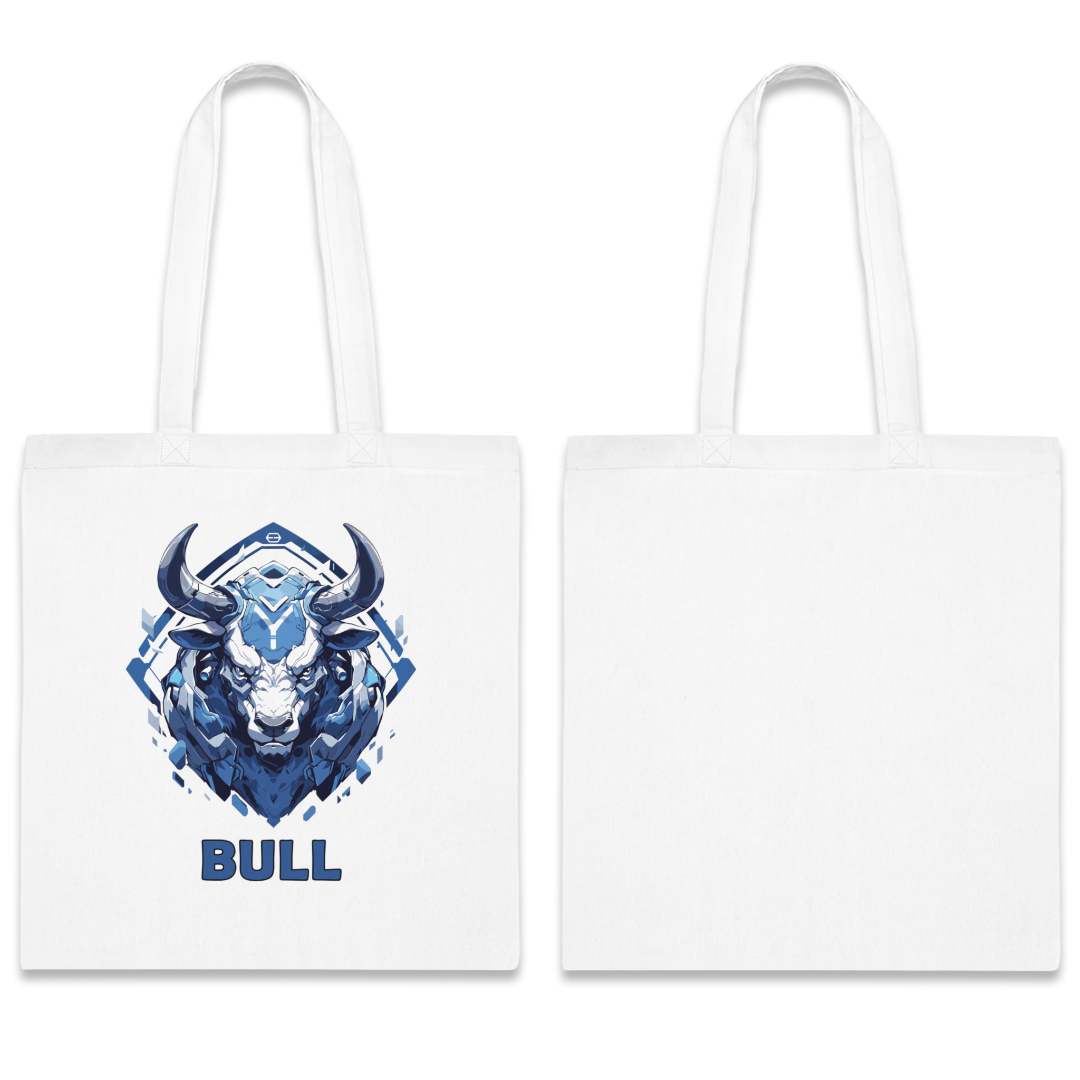 100% Cotton Canvas Tote Bag | Mascot-Bull-014