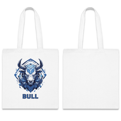 100% Cotton Canvas Tote Bag | Mascot-Bull-014