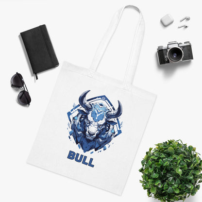 100% Cotton Canvas Tote Bag | Mascot-Bull-014