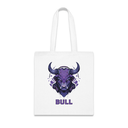 100% Cotton Canvas Tote Bag | Mascot-Bull-015