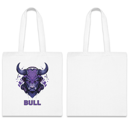 100% Cotton Canvas Tote Bag | Mascot-Bull-015