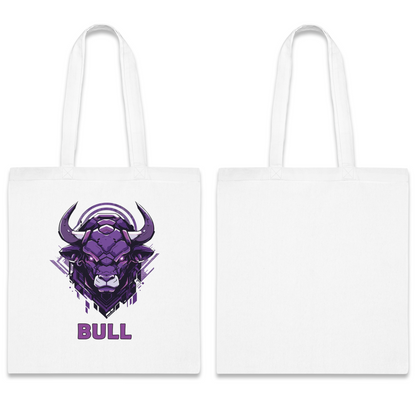 100% Cotton Canvas Tote Bag | Mascot-Bull-016