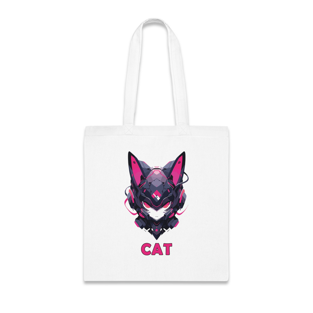 100%纯棉帆布手提袋 | Mascot-Cat-001