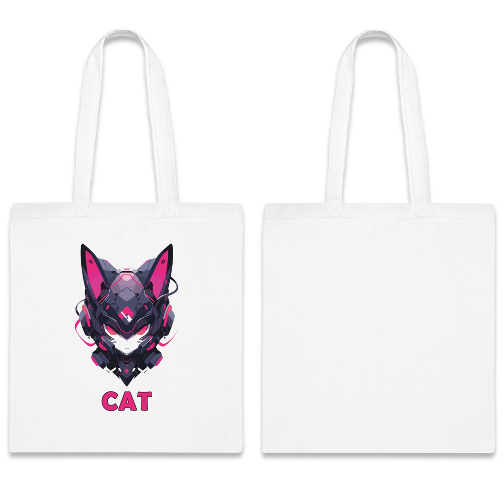 100%纯棉帆布手提袋 | Mascot-Cat-001
