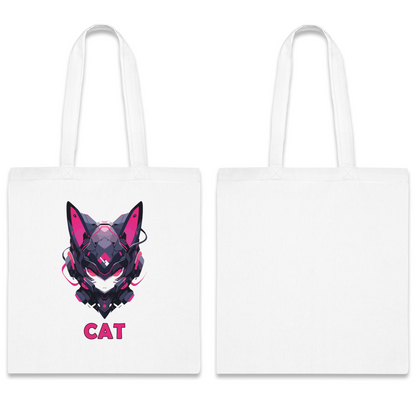 100% Cotton Canvas Tote Bag | Mascot-Cat-001