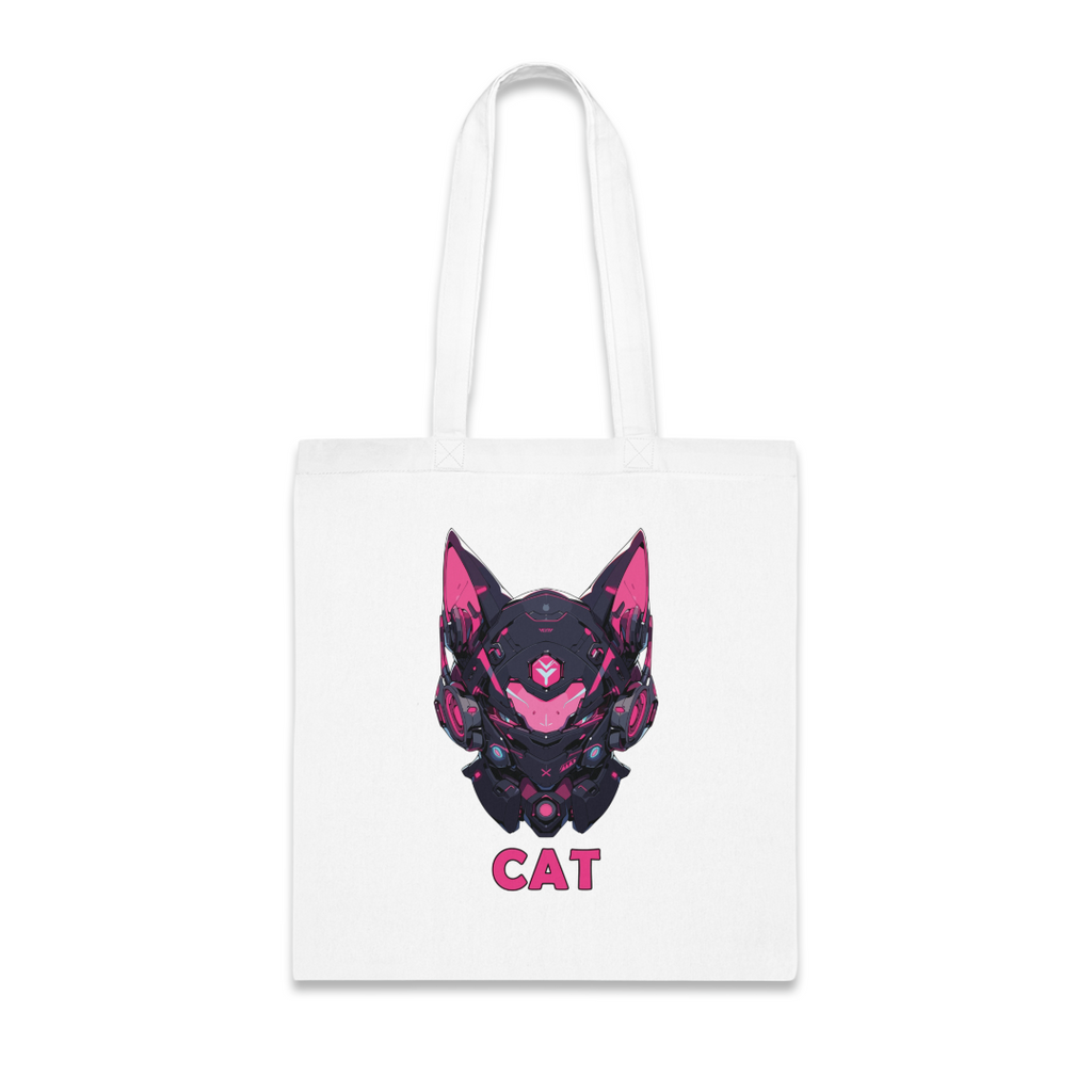 100%纯棉帆布手提袋 | Mascot-Cat-002