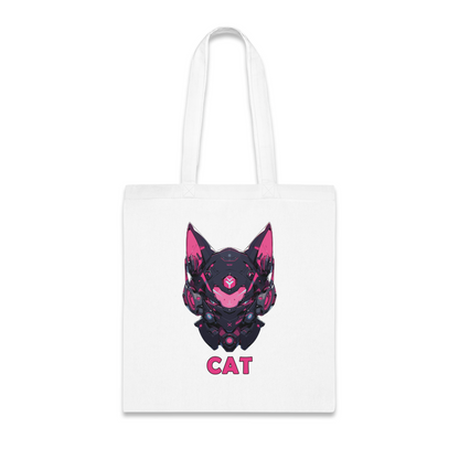 100% Cotton Canvas Tote Bag | Mascot-Cat-002