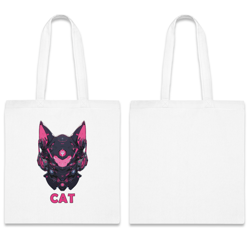 100%纯棉帆布手提袋 | Mascot-Cat-002
