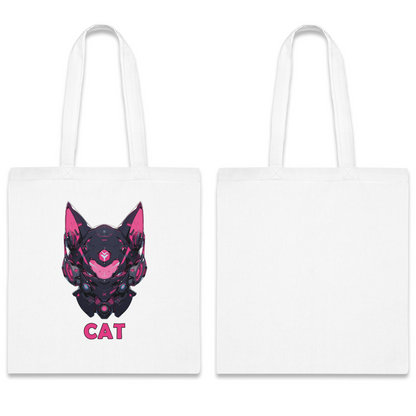 100% Cotton Canvas Tote Bag | Mascot-Cat-002