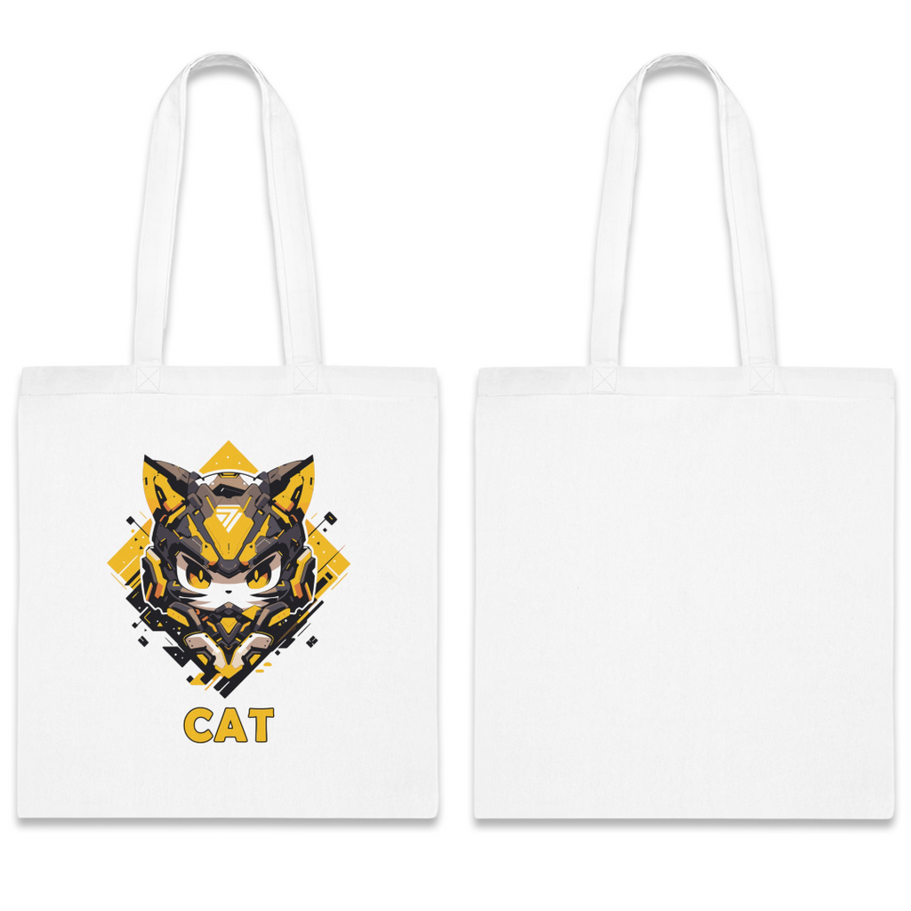 100%纯棉帆布手提袋 | Mascot-Cat-003