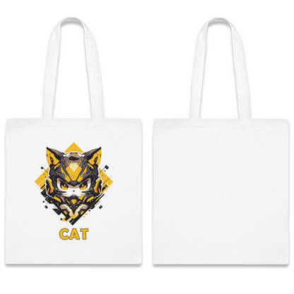 100% Cotton Canvas Tote Bag | Mascot-Cat-003