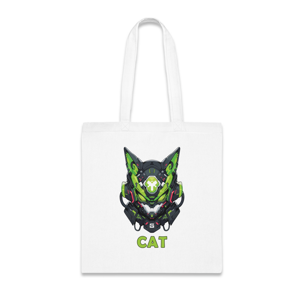 100%纯棉帆布手提袋 | Mascot-Cat-005