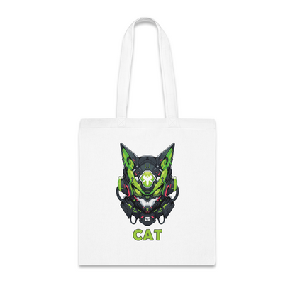 100% Cotton Canvas Tote Bag | Mascot-Cat-005