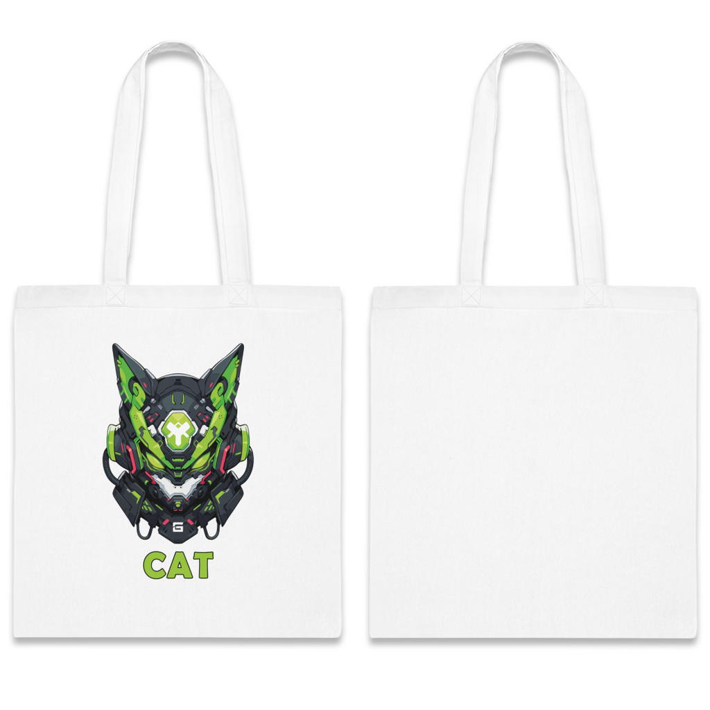 100%纯棉帆布手提袋 | Mascot-Cat-005
