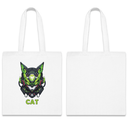 100% Cotton Canvas Tote Bag | Mascot-Cat-005