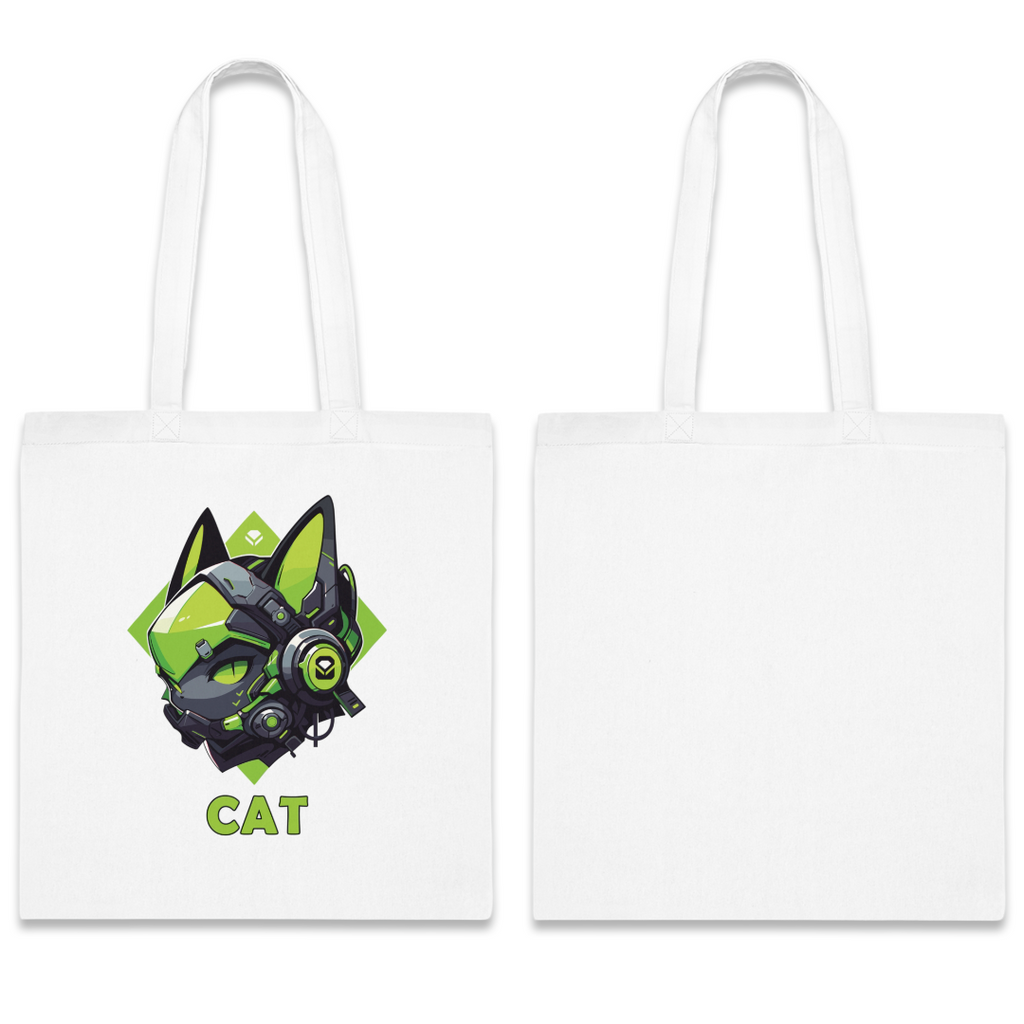 100%纯棉帆布手提袋 | Mascot-Cat-006