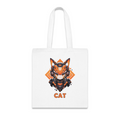 100% Cotton Canvas Tote Bag | Mascot-Cat-007
