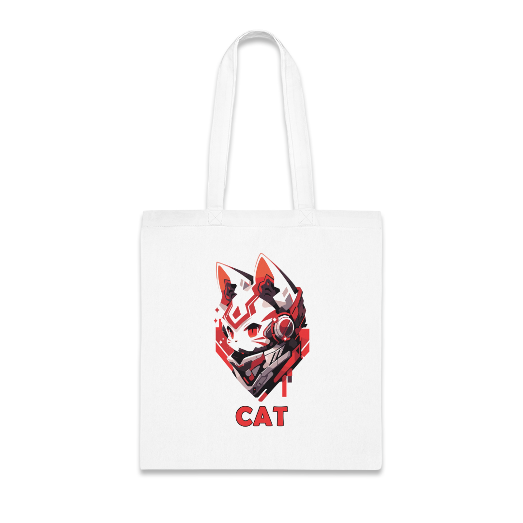 100%纯棉帆布手提袋 | Mascot-Cat-009