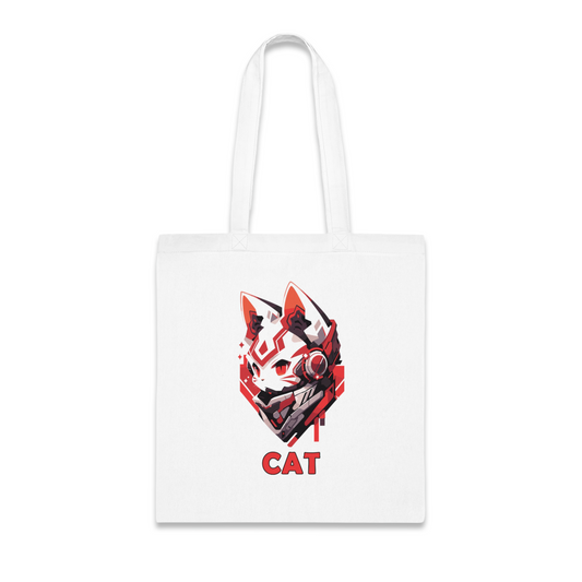 100% Cotton Canvas Tote Bag | Mascot-Cat-009